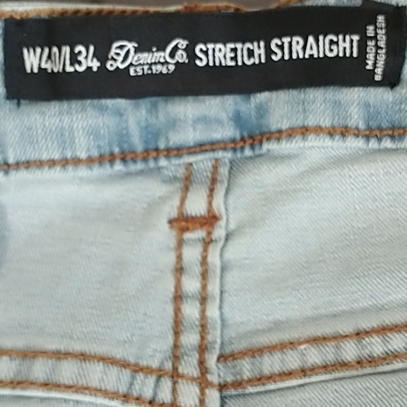 Denim Co. Stretch Straight Button Jeans W40 L34 - Picture 6 of 13
